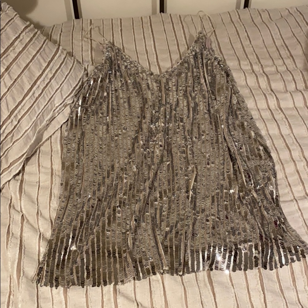Sequined mini dress